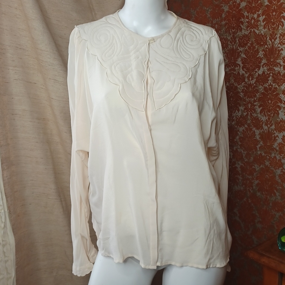 Mango blouse w. Applique embroidery 8